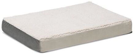 Beeztees Zira - Orthopedisch hondenkussen - Lichtgrijs - 75x50x4 cm - M