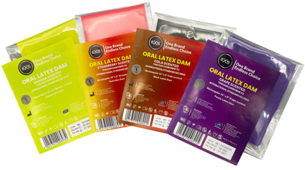 Beflapjes - Liklapjes Met Verschillende Aroma's 4 stuks Rood, Geel, Meerdere kleuren