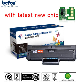 befon Black Refilled D111S Cartridge Compatible for Samsung MLT-D111S ML111 111 111S Toner Cartridge M2020 2022W 2070W Printer