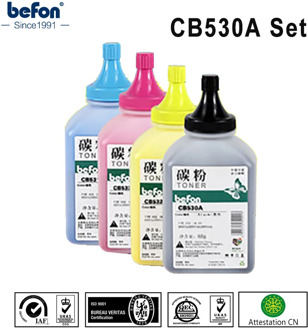 befon color Toner Powder 530 531 532 533 CB530A CB531A CB532A CB533A CF410A 410 compatible for HP 2320 CM2320n 2022DN 2025N 2020