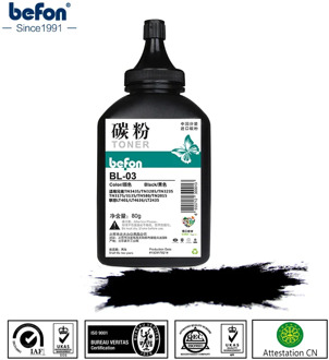 befon Refilled Black Toner Powder BL-03 Compatible for Brother TN2015 TN 2015 TN2080 HL-2130 2130 2132 DCP7055 DCP 7055 Printer
