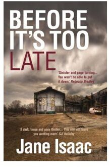 Before It's Too Late (The DI Will Jackman Thrillers Book 1)