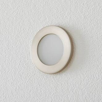 Bega Accenta wandinbouw rond frame staal 160lm roestvrij staal, wit