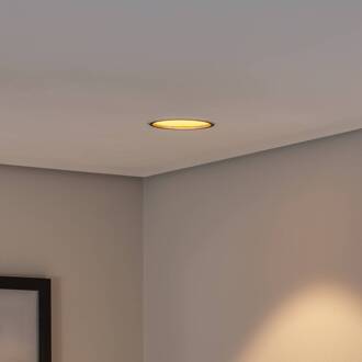 Bega LED plafondinbouwspot Studio Line, zwart/messing, aluminium zwart, messing