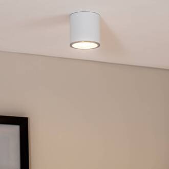 Bega LED spot Studio Line opbouw, aluminium Ø 9 cm, wit-aluminium wit, aluminium