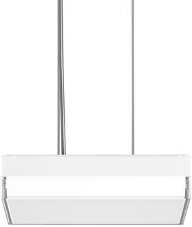 Bega RZB Flat Slim+ Hanger DALI 30x30cm 22W wit/glanzend wit, witte buitenkant glanzend