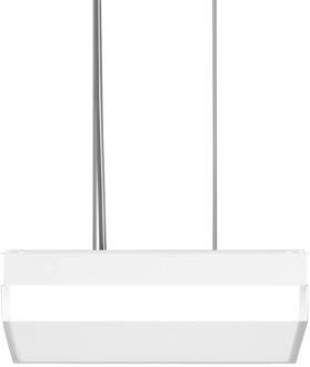 Bega RZB Flat Slim+ Hanger DALI 30x30cm 22W wit/mat wit, buitenkant wit mat