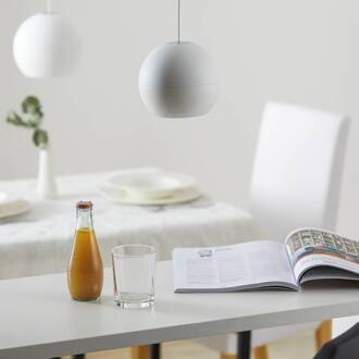 Bega Studio Line hanglamp aan/uit, aluminium Ø14 cm wit fluweel mat, aluminium mat