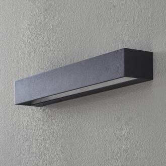 Bega Studio Line wandlamp breed zwart/alu 50cm zwart, aluminium
