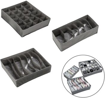 Beha Ondergoed Closet Organizer Dikker Lade Divider Kit Stof Kleding Organizer Stofdicht Voor Sokken Stropdassen