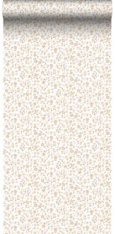 behang bloemetjes beige - 0.53 x 10.05 m - 139578