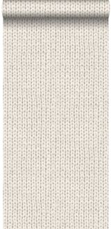 behang breisel beige Blauw