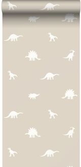 behang dinosaurussen beige - 53 cm x 10,05 m - 139508