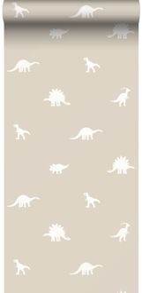 behang dinosaurussen beige - 53 cm x 10,05 m - 139508