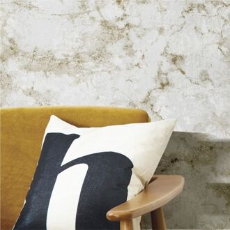 Behang Friends & Coffee Marble Concrete grijs en metallic Multikleur