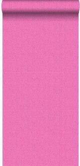 behang geborduurd motief roze - 53 cm x 10,05 m - 138133