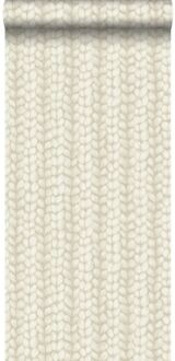 behang grof breisel beige - 53 cm x 10,05 m - 148342