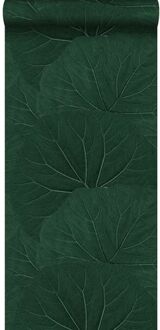 behang grote bladeren emerald groen - 0,53 x 10,05 m - 138997