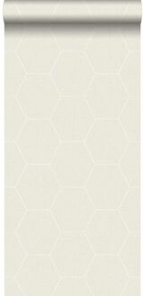 behang hexagon beige - 0,53 x 10,05 m - 148749