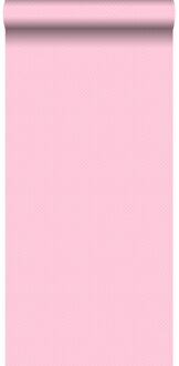 behang kleine stipjes babyroze Blauw