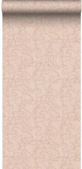 Behang Koraal Terracotta Roze - 50 X 900 Cm - 139501