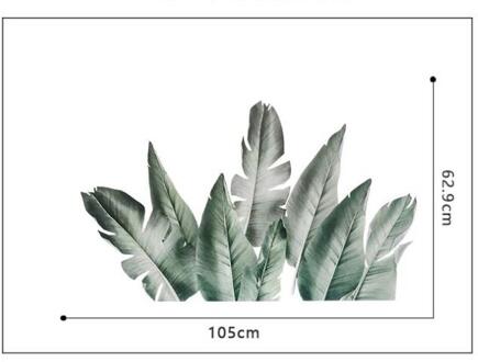 Behang Muurschilderingen Bananenblad Stickers Voor Woonkamer Slaapkamer Milieuvriendelijke Vinyl Muurstickers Art Muurschilderingen Poster Home Decor