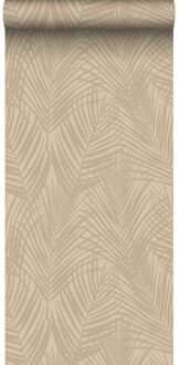 behang palmbladeren beige - 0.53 x 10.05 m - 139431