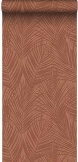 behang palmbladeren terracotta - 0,53 x 10,05 m - 139370