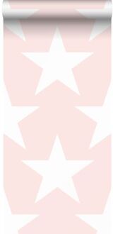 behang sterren licht roze - 53 cm x 10,05 m - 935259