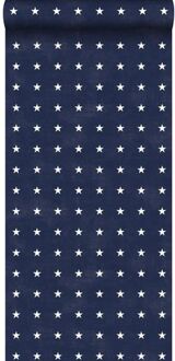 behang sterren marine blauw - 53 cm x 10,05 m - 136461