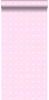 behang sterren roze - 53 cm x 10,05 m - 136458