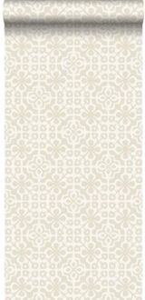 behang verweerde tegels beige - 53 cm x 10,05 m - 128042