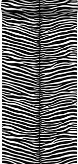 behang zebra's zwart en wit Blauw