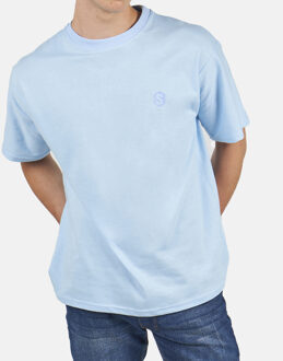 BeHappy SPRBCA-2204 Heren oversized T-shirt met korte mouwen - maat Blauw