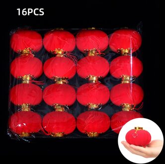 Behogar Chinese Stijl Rode Kleine Lantaarns Voor Chinese Jaar Lente Festival Patio Tuin Home Decoratie Lantaarn Decoratie nee.10 hanging ring