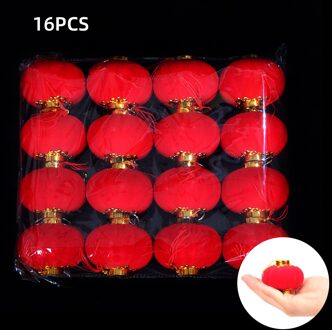 Behogar Chinese Stijl Rode Kleine Lantaarns Voor Chinese Jaar Lente Festival Patio Tuin Home Decoratie Lantaarn Decoratie nee.7 hanging ring