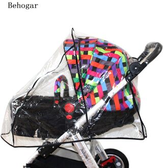 Behogar Pvc Kinderwagen Kinderwagen Kinderwagen Buggy Transparante Regendicht Cover Rain Shade Protector Wind Dust Shield Accessoires