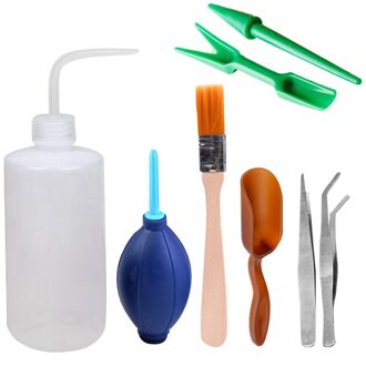 Behogar Set 8 Pcs Mini Succulent Transplanteren Pincet Schop Borstel Miniatuur Tuin Planten Hand Tool Voor Graven Wieden
