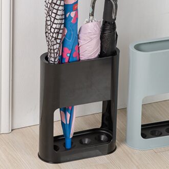 Behogar Universele 4-Slot Paraplubak Opslag Houder Ondersteuning Rack Shelve Organizer met Verwijderbare Lekbak Outdoor Indoor