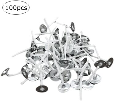 Behokic 100 STKS 1 inch Lage Rook Kaarsenlont Core Accessoires met Onderhouder Tabs voor Kaars DIY Maken