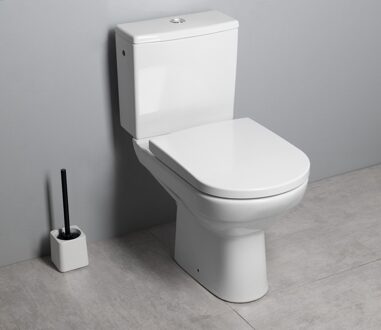Behrens randloos staand toilet met softclose zitting wit