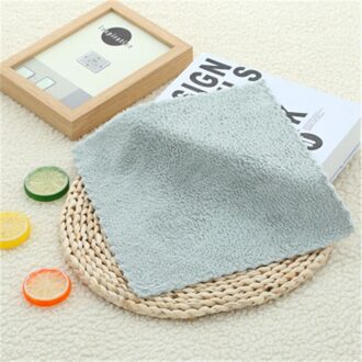 Bei 25*25Cm Quick Droge Coral Handdoek Hoofddoek Badkamer Huis Schoonmaken Effen Lenzenvloeistof Doek Drank Verslaafd Rags grijs