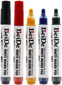 BeiDe 1 Set/10 PCS WhiteBoard Marker WhiteBoard Pen Inkt Hervulbare Pen Tip Goed Schrijven Duurzaam 10stk rood