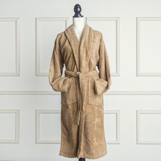 Beige Badjas Gemaakt Van 100% Katoen L
