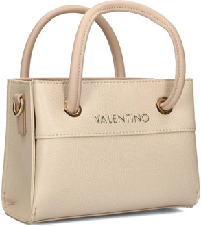 Beige Handtas met Meerdere Compartimenten en Verstelbare Banden Valentino by Mario Valentino , Beige , Dames - ONE Size