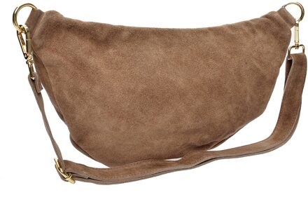 Beige Leren Tas - One Size