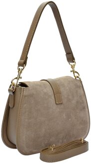 Beige Leren Tas - One Size