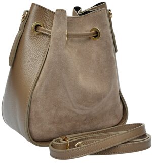 Beige leren tas