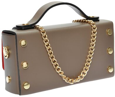 Beige Leren Tas