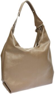 Beige Leren Tas